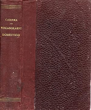 Bild des Verkufers fr Vocabolario domestico Prontuario di vocaboli attenenti a cose domestiche e altre di uso comune zum Verkauf von Biblioteca di Babele