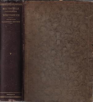 Bild des Verkufers fr Neues italienisch-deutsches und deutsch-italienisches wrterbuch Vol I zum Verkauf von Biblioteca di Babele