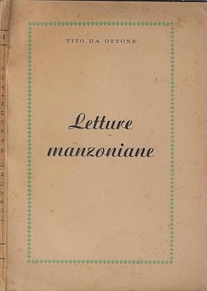 Imagen del vendedor de Letture manzoniane quaderno primo a la venta por Biblioteca di Babele