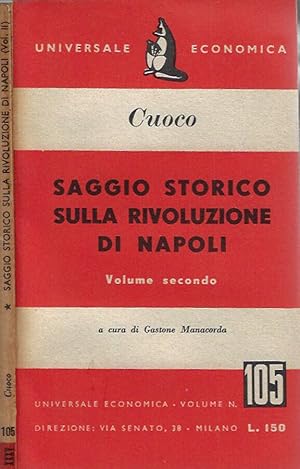 Bild des Verkufers fr Saggio storico sulla rivoluzione di Napoli Vol. II zum Verkauf von Biblioteca di Babele