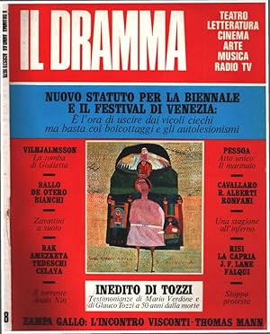 Seller image for Il dramma Anno 46 N. 8 for sale by Biblioteca di Babele