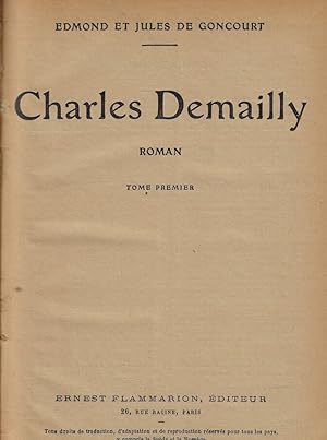 Imagen del vendedor de Charles Demailly (miscellanea) a la venta por Biblioteca di Babele