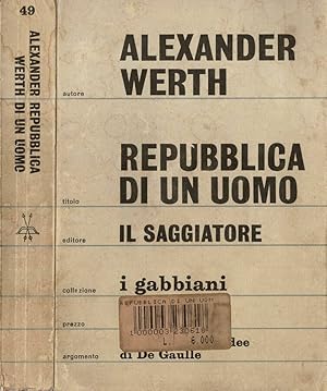 Immagine del venditore per Repubblica di un uomo venduto da Biblioteca di Babele