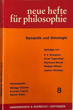 Imagen del vendedor de Neue hefte fur philosophie Semantik und ontologie a la venta por Biblioteca di Babele