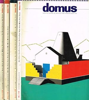 Bild des Verkufers fr Domus. Monthly review of architecture interiors design art. n.703, 708, 709, 710. Anno 1989 zum Verkauf von Biblioteca di Babele
