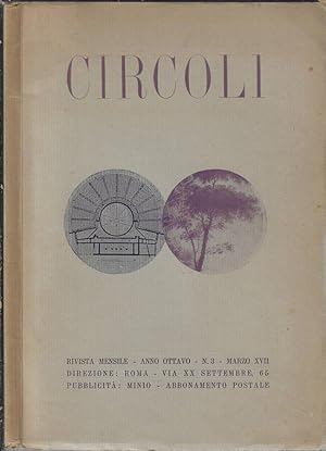 Image du vendeur pour Circoli anno 1939 n. 3 Rivista mensile mis en vente par Biblioteca di Babele