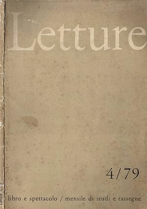 Immagine del venditore per Letture - 1979 Rassegna Critica del Libro e dello Spettacolo venduto da Biblioteca di Babele