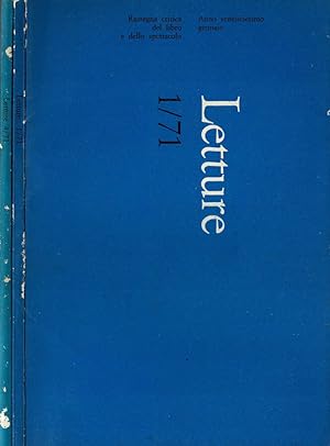 Immagine del venditore per Letture - 1971 Rassegna Critica del Libro e dello Spettacolo venduto da Biblioteca di Babele