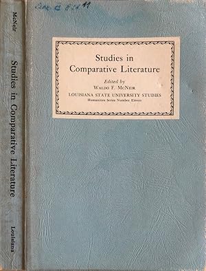 Bild des Verkufers fr Studies in Comparative Literature zum Verkauf von Biblioteca di Babele