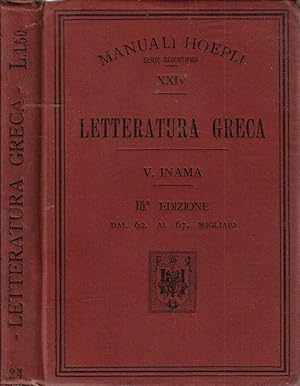 Imagen del vendedor de Letteratura greca a la venta por Biblioteca di Babele