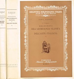 Bild des Verkufers fr Il Cicognara. Bibliografia dell'archeologia classica e dell'arte italiana vol.I/1, 2/II zum Verkauf von Biblioteca di Babele