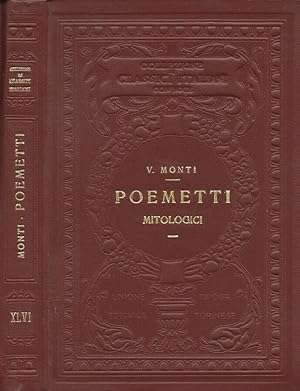 Bild des Verkufers fr Poemetti mitologici zum Verkauf von Biblioteca di Babele