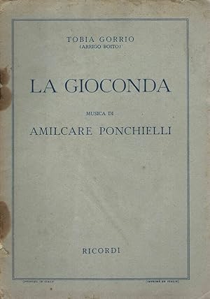 Image du vendeur pour La Gioconda Dramma Lirico in quattro atti mis en vente par Biblioteca di Babele