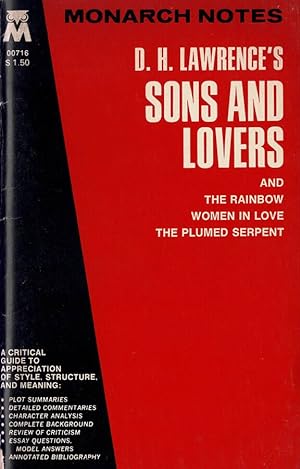 Imagen del vendedor de D. H. Lawrence's Sons and lovers And: The rainbow - Women in love - The plumed serpent a la venta por Biblioteca di Babele