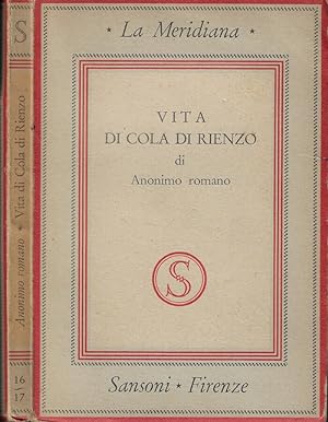 Bild des Verkufers fr Vita di Cola di Rienzo zum Verkauf von Biblioteca di Babele