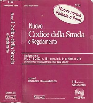 Bild des Verkufers fr Nuovo Codice della Strada e Regolamento zum Verkauf von Biblioteca di Babele