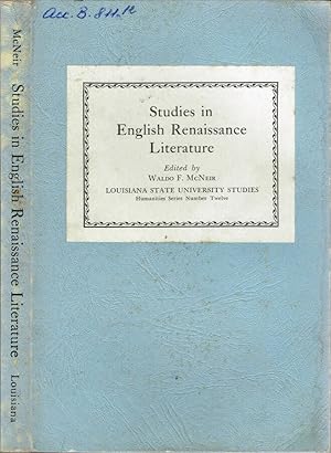 Bild des Verkufers fr Studies in English Renaissance Literature zum Verkauf von Biblioteca di Babele