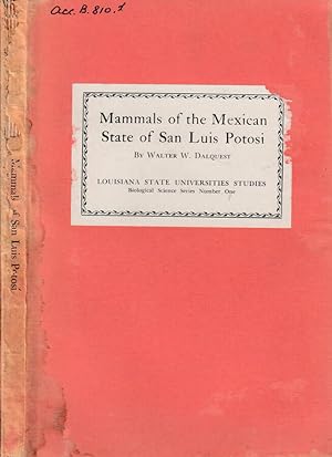 Seller image for Mammals of the Mexican State of San Luis Potosi for sale by Biblioteca di Babele