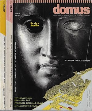 Bild des Verkufers fr Domus anno 1991 n. 726, 730 Monthly review of architecture interiors design art zum Verkauf von Biblioteca di Babele