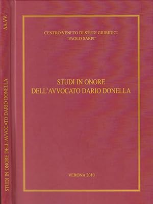 Bild des Verkufers fr Studi in onore dell'avvocato Dario Donella zum Verkauf von Biblioteca di Babele