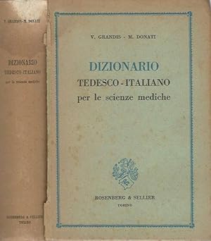 Seller image for Dizionario Tedesco - Italiano Per le Scienze Mediche for sale by Biblioteca di Babele