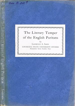 Immagine del venditore per The Literary Temper of the English Puritans venduto da Biblioteca di Babele