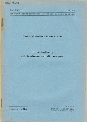 Seller image for Prove indirette sui trasformatori di corrente for sale by Biblioteca di Babele