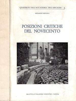 Bild des Verkufers fr Posizioni critiche del Novecento zum Verkauf von Biblioteca di Babele