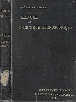 Image du vendeur pour Manuel de technique microscopique mis en vente par Biblioteca di Babele