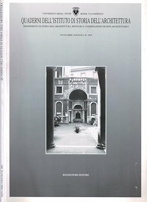 Image du vendeur pour Quaderni dell'Istituto di Storia dell'Architettura - 40 mis en vente par Biblioteca di Babele