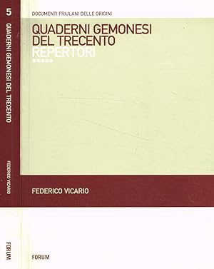 Bild des Verkufers fr Quaderni gemonesi del Trecento Repertori zum Verkauf von Biblioteca di Babele