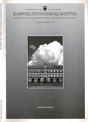 Image du vendeur pour Quaderni dell'Istituto di Storia dell'Architettura - 42 mis en vente par Biblioteca di Babele