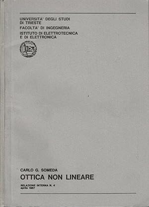 Immagine del venditore per Ottica non lineare Relazione Interna N. 4, aprile 1967 venduto da Biblioteca di Babele