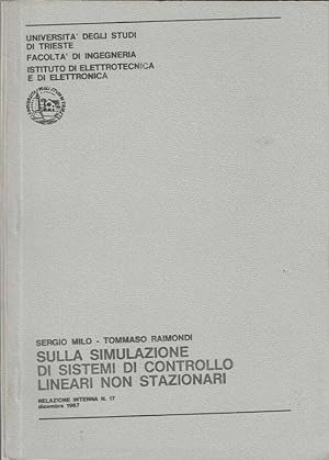 Immagine del venditore per Sulla simulazione di sistemi di controllo lineari non stazionari Relazione Interna N. 17, dicembre 1967 venduto da Biblioteca di Babele