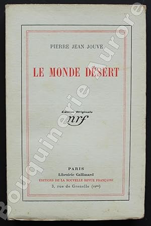 Image du vendeur pour Le Monde dsert. mis en vente par Bouquinerie Aurore (SLAM-ILAB)