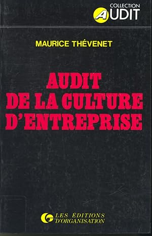 Image du vendeur pour Audit de la culture d'entreprise mis en vente par Librairie Le Nord