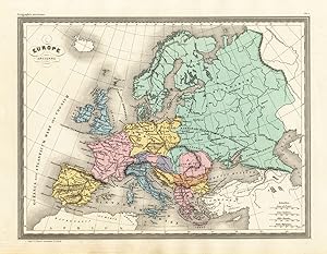 Antique Map-ANCIENT EUROPE-Malte-Brun-Sarrazin-1880