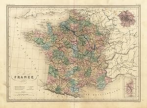 Antique Map-FRANCE-CORSICA-Malte-Brun-Sarrazin-1880