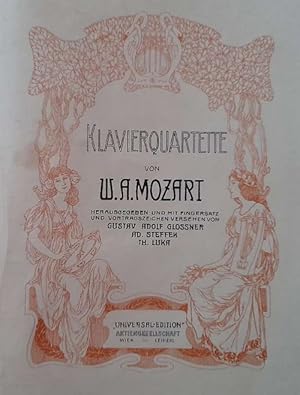 Klavierquartette Quartett 3 (KV 452), 4 (KV 581), 5 (KV 593) (Hg. und mit Fingersatz und Vortrags...