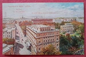 Ansichtskarte AK Roma, Fischer's Park Hotel, Via Sallustiana, Palazzo della Regina Margherita (Rom)