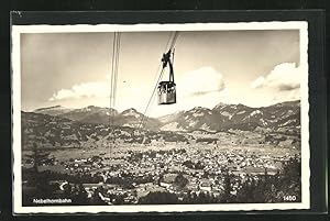 Ansichtskarte Nebelhornbahn auf Fahrt zur Talstation