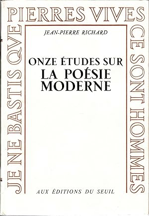 Seller image for Onze tudes sur la posie moderne for sale by deric