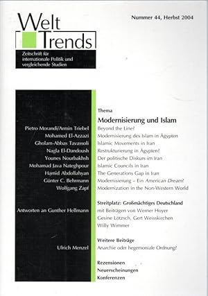 Bild des Verk�ufers f�r Modernisierung und Islam (WeltTrends) zum Verkauf von Antiquariat J�terbook, Inh. H. Schulze