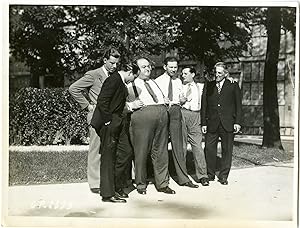 "Richard "Dick" BLUMENTHAL, Roger CAPELLANI, Jakob KAROL, X, Marcel PAGNOL, X" Photo originale PA...