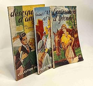 Seller image for L'enlvement d'Yvonne + Dsespoir d'amour + Quand l'amour est aveugle --- 3 livres Collection Francine for sale by crealivres