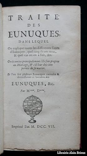 Image du vendeur pour Trait des eunuques mis en vente par Librairie Alain Brieux