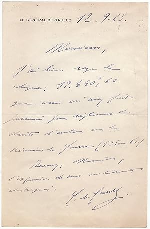 Rare autograph letter signed