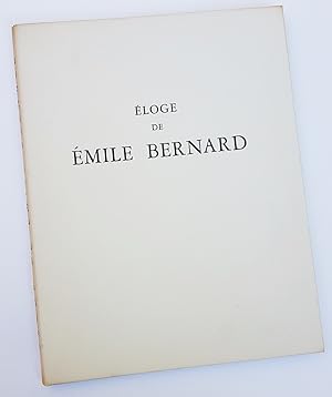 Eloge de Emile Bernard