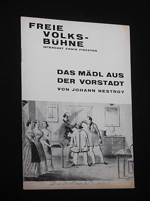 Image du vendeur pour Programmheft 3 Freie Volksbhne Berlin 1964/65. DAS MDL AUS DER VORSTADT von Nestroy. Insz.: Heinrich Schweiger, Bhnenbild/Kostme: Gandolf Buschbeck. Mit Hugo Lindinger, Kitty Oertl, Gusti Wolf, Ulla Purr, Franz Messner, Edith Wber, Karl Augustin, Jutta Heinz, Johanna Mertinz, Eric Vaessen, Angelika Rossaro mis en vente par Fast alles Theater! Antiquariat fr die darstellenden Knste