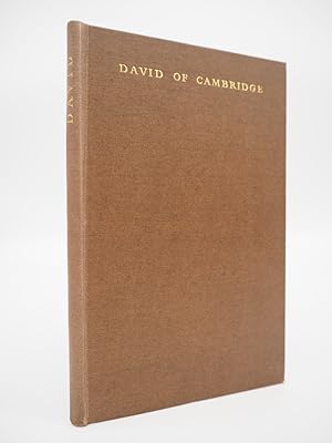 Image du vendeur pour David of Cambridge: Some Appreciations. mis en vente par ROBIN SUMMERS BOOKS LTD